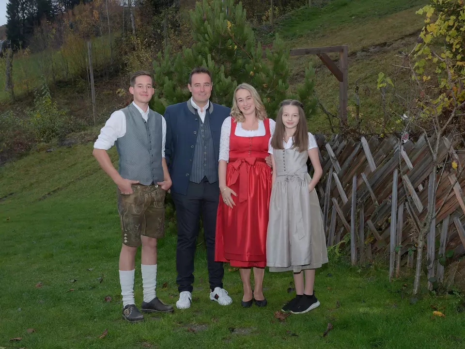 Familie Neureiter, Stefan, Philipp, Hildegard und Gloria