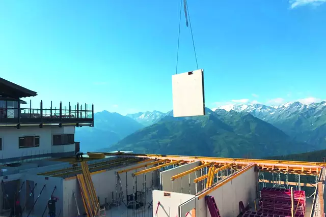 Rohbau der Panoramasuiten